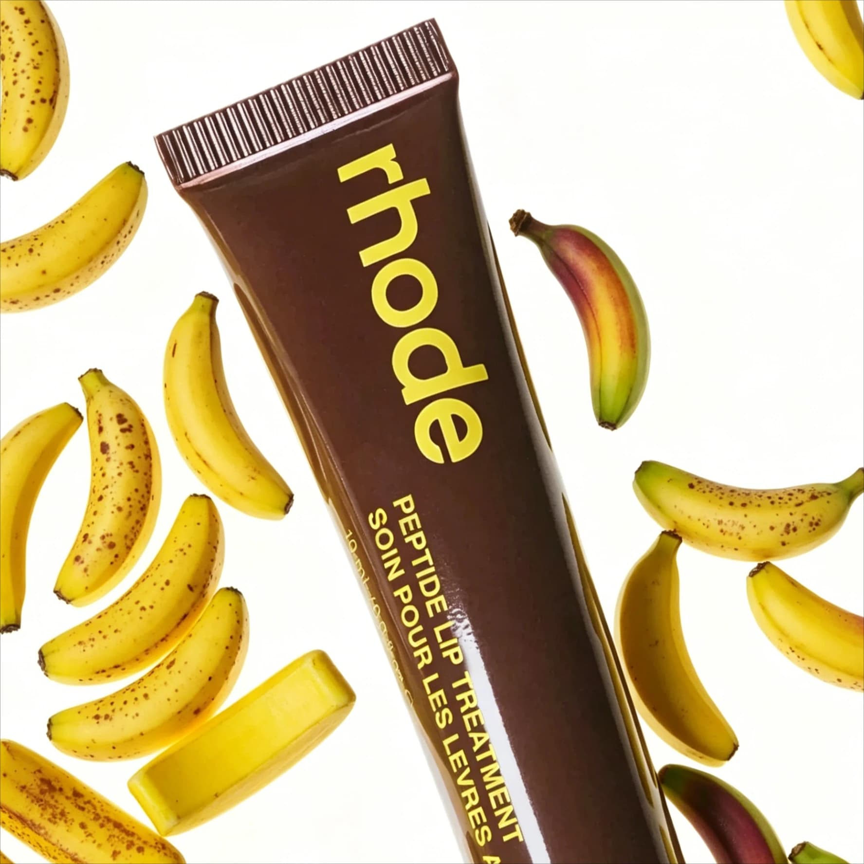 Baume à lèvres RHODE Pretzel Sweet Pea Caramelized Banana, gloss lissant, nourrissant, soin hydratant pour les lèvres, maquillage quotidien pour femmes.