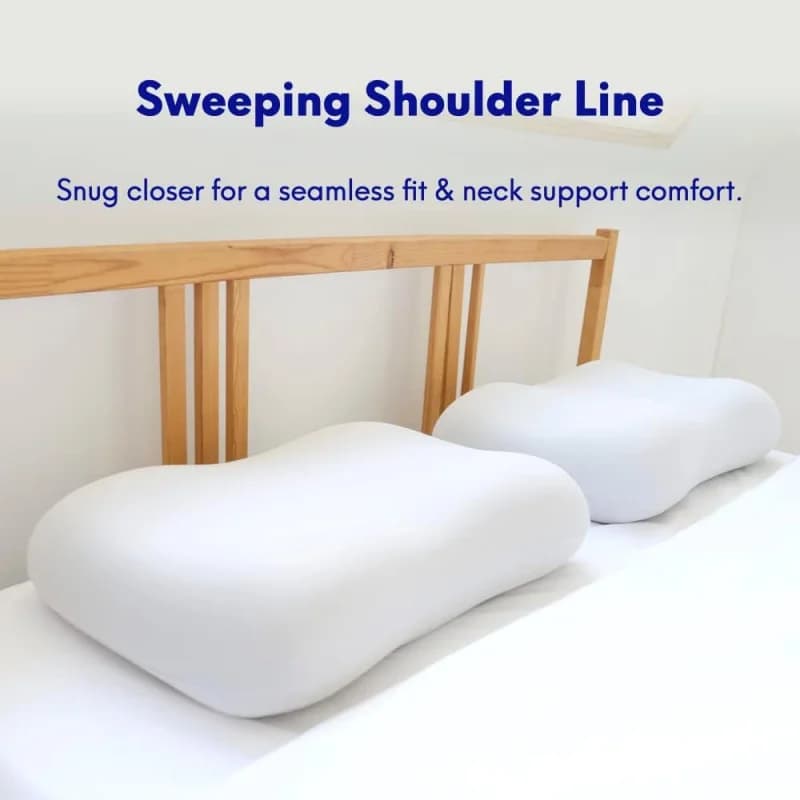 Oreiller de sommeil profond, conception de contour ergonomique brevetée pour dormeurs latéraux et dos, forme cervicale orthopédique, berce en douceur la tête