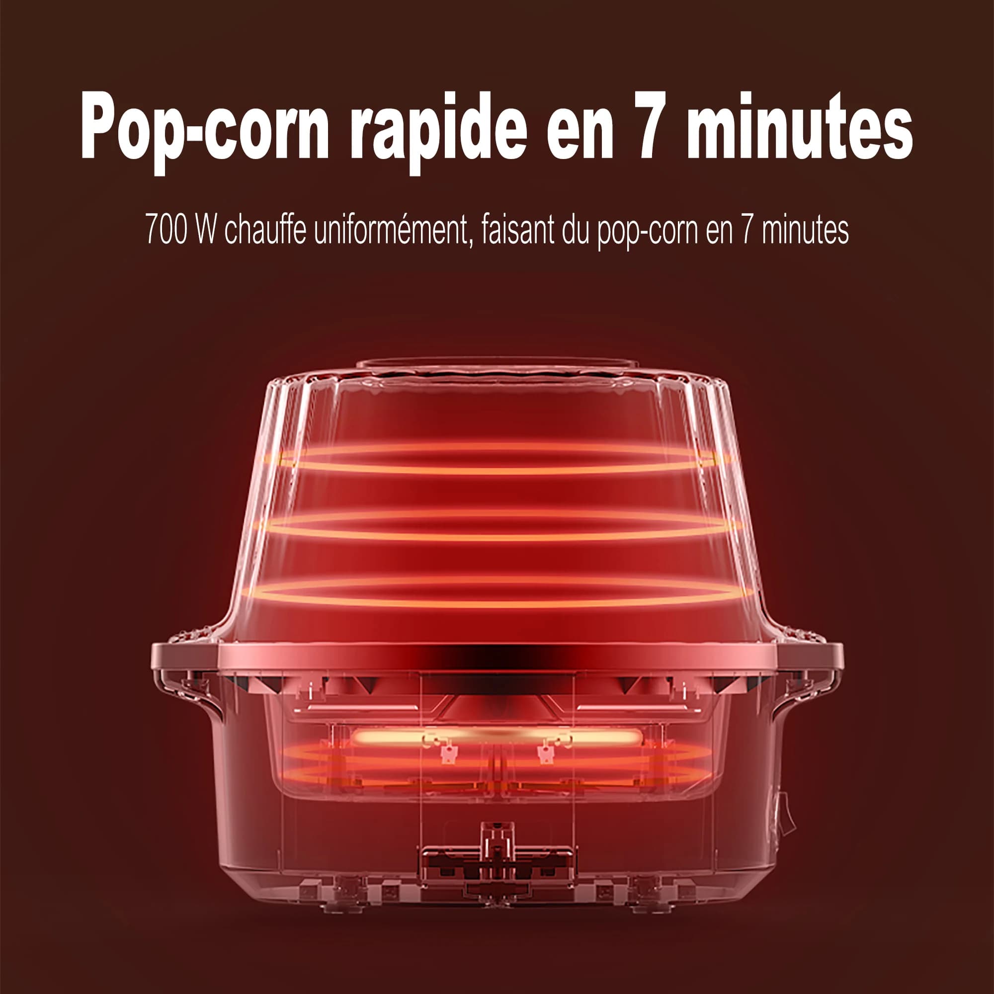Machine à pop-corn domestique, Air chaud sain, sans huile, Machine à pop-corn pour la cuisine des enfants, bricolage fait maison, film de pop-corn Snack Sonifer