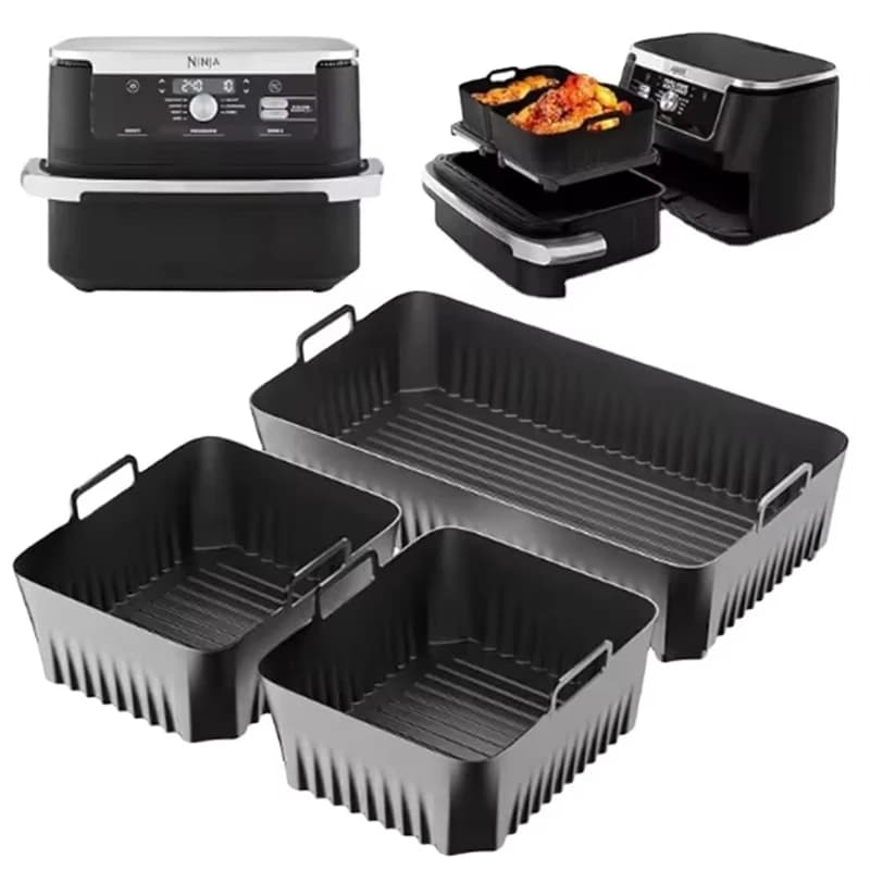Grandes doublures en silicone pour friteuse à air Ninja Flex Drawer