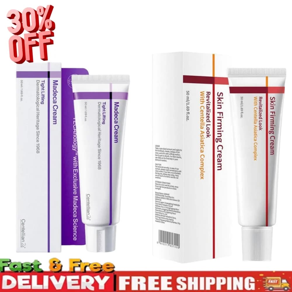 Crème raffermissante pour la peau à la Centella Asiatica 50 ml - Crème hydratante anti-âge liftante pour peaux sèches et matures, absorption rapide, non grasse