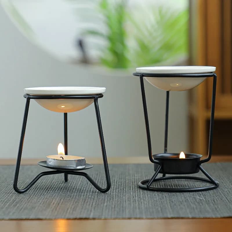 Nouveau brûleur d'aromathérapie, lampe à huile essentielle, brûleur d'encens, brûleur de cire, lampe à bougie domestique