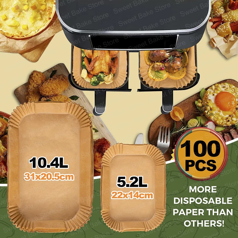 Doublures jetables pour friteuse à Air