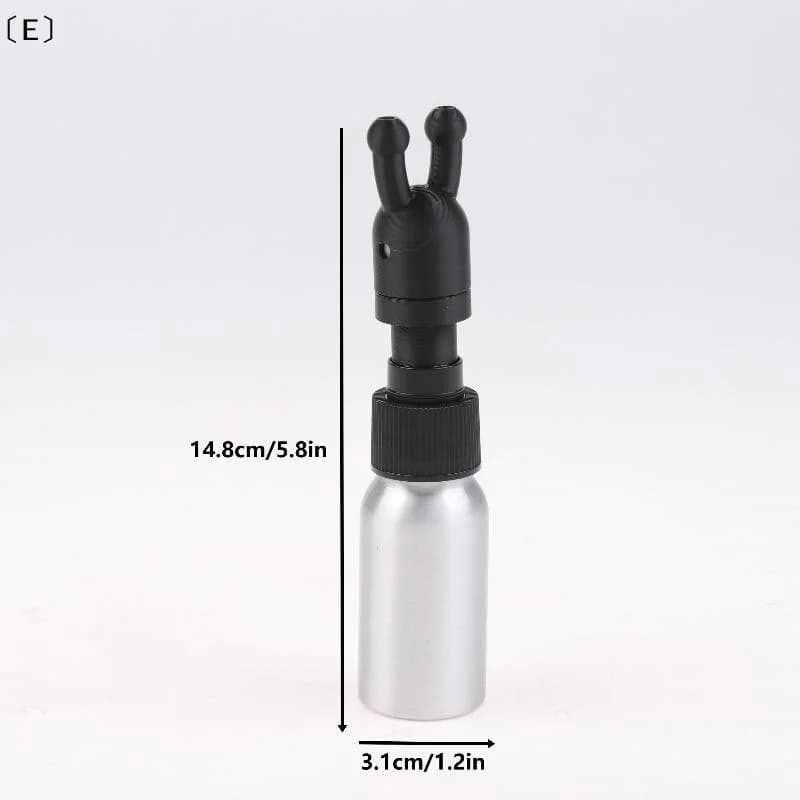 〔E〕Bouteilles en aluminium anti-fuite avec bouchon en silicone pour inhalateur d'huiles essentielles