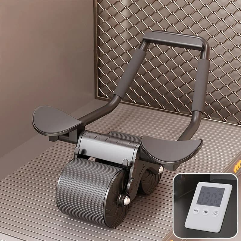 Exercice de roue abdominale entraîneur de muscles abdominaux Support de coude de rouleau Ab rebond automatique glissière