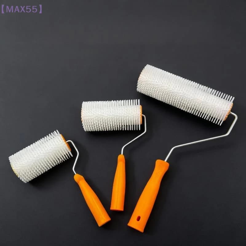 【MAX-55】1 pièce 10/16/24CM Rouleau brosse à pointes anti-mousse pour lissage de sol en latex