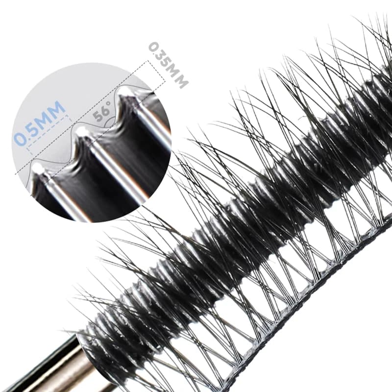 Mascara en métal et fer, mascara waterproof en fibres de soie, noir, longue tenue, extensions de cils, sans grumeaux, maquillage pour les yeux, cosmétiques