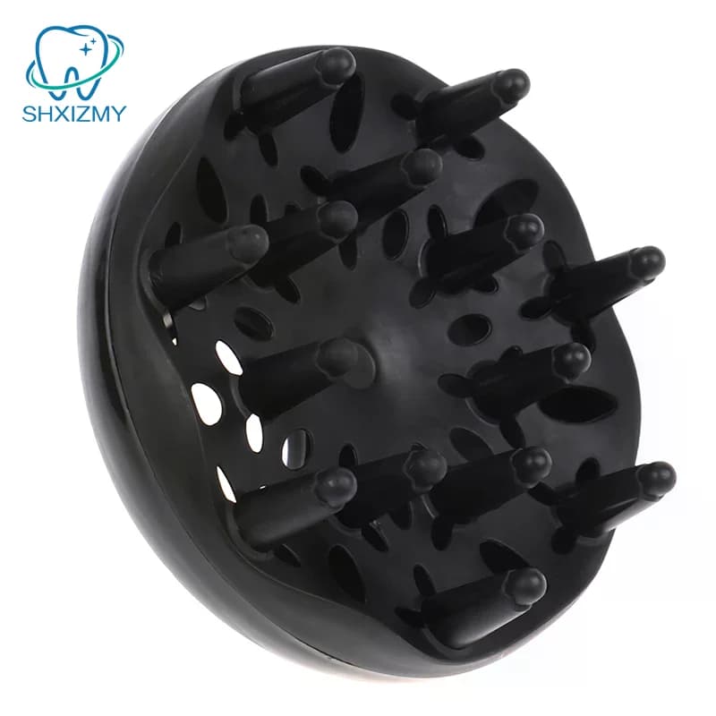Diffuseur de cheveux professionnel 1 pièce, séchoir à boucles universel, outil de coiffure pour salon, noir