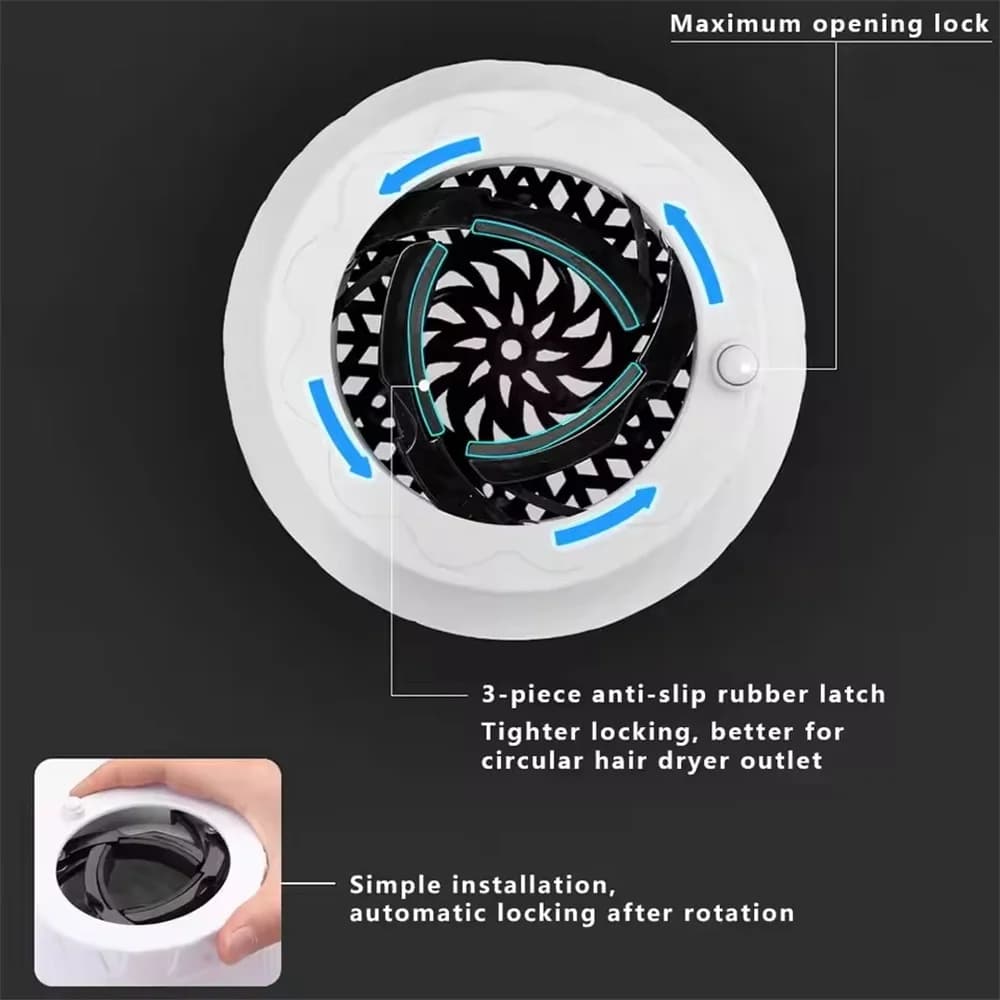 Diffuseur de sèche-cheveux anti-frisottis pour cheveux, accessoire volumisant réglable pour brosses de 1,4 à 2,4 pouces, définit les boucles naturellement