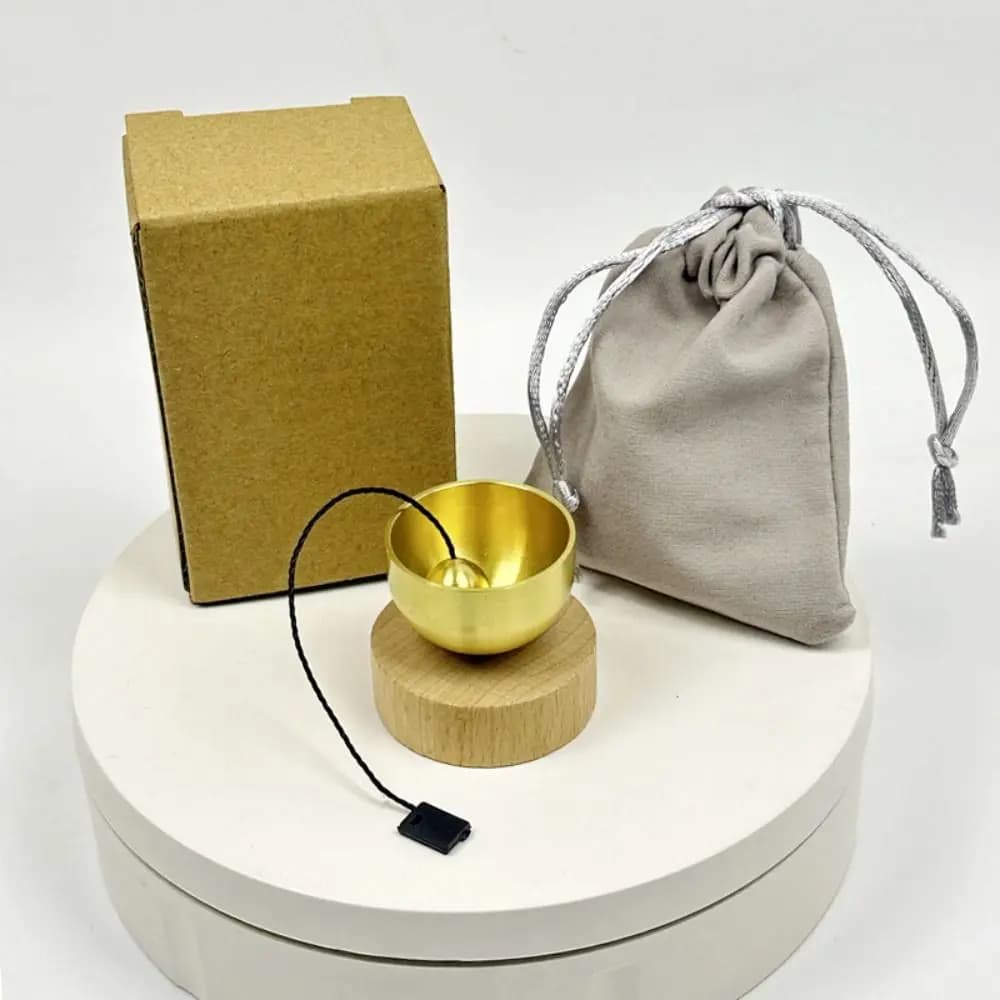 Mini bol chantant tibétain Unique, bol de méditation de Relaxation musicale, outil de Relaxation avec sac de rangement, bol sonore en cuivre pour Yoga