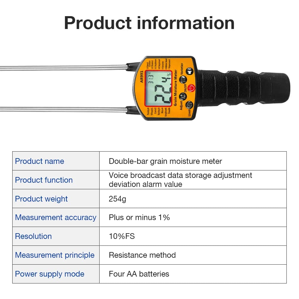 Humidimètre numérique LCD AR991
