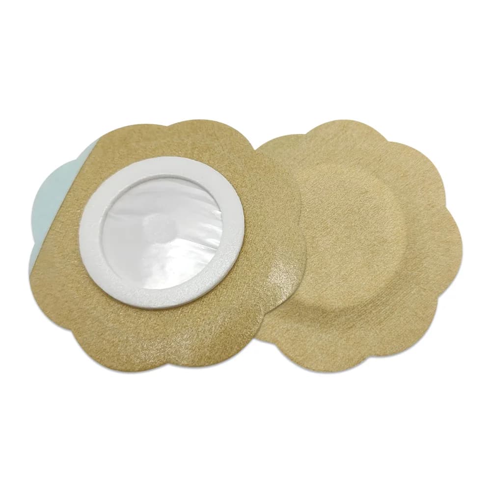 Patchs pour nombril à l'huile de ricin, emballage d'huile de ricin, tampons auto-adhésifs jetables en coton biologique, Anti-fuite, sans huile, 10 à 50 pièces