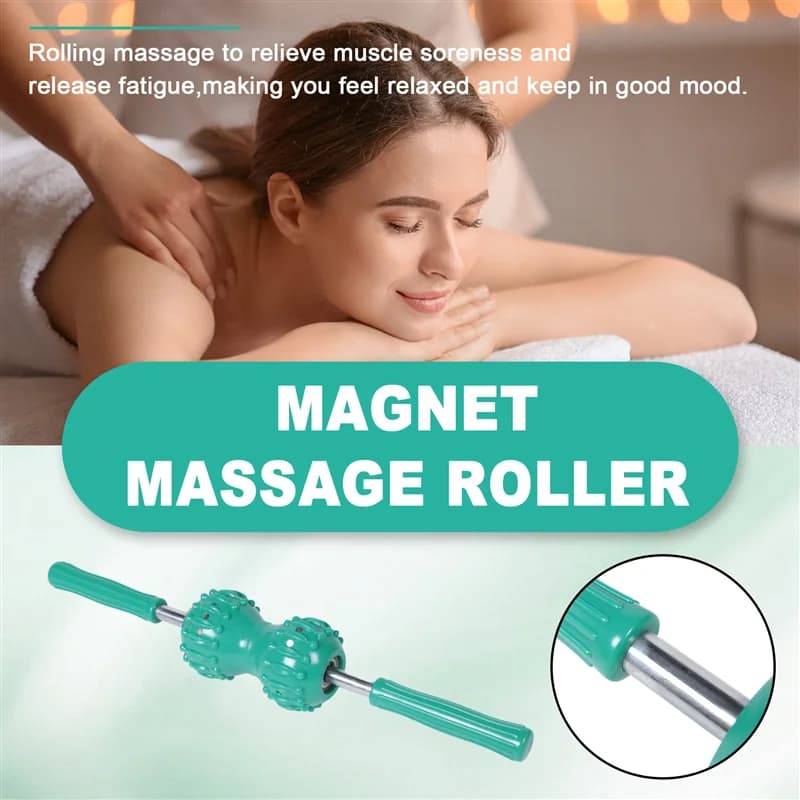 Rouleau de Massage magnétique multifonctionnel AA20, soulagement musculaire de la colonne vertébrale, rouleau de Massage pour dos, épaule cervicale