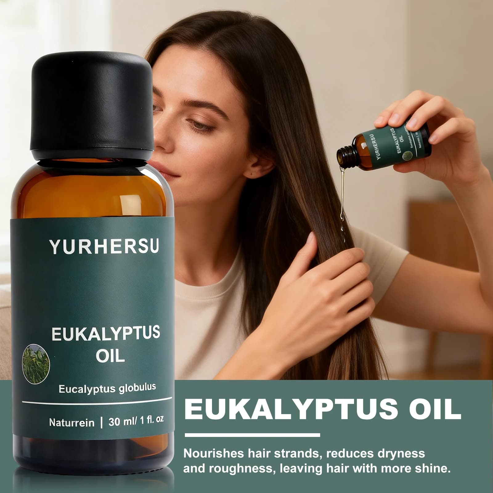 Huile d'eucalyptus naturelle 100% pure pour diffuseur