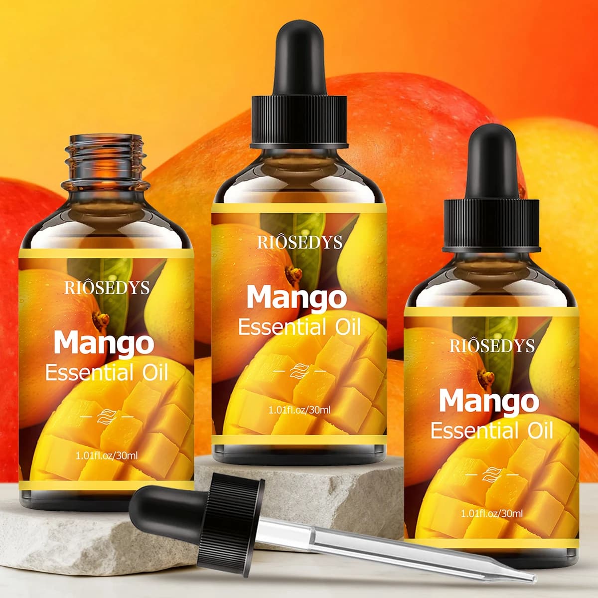 Huile essentielle de mangue, parfum naturel, convient aux massages corporels, aux soins capillaires et aux diffuseurs.