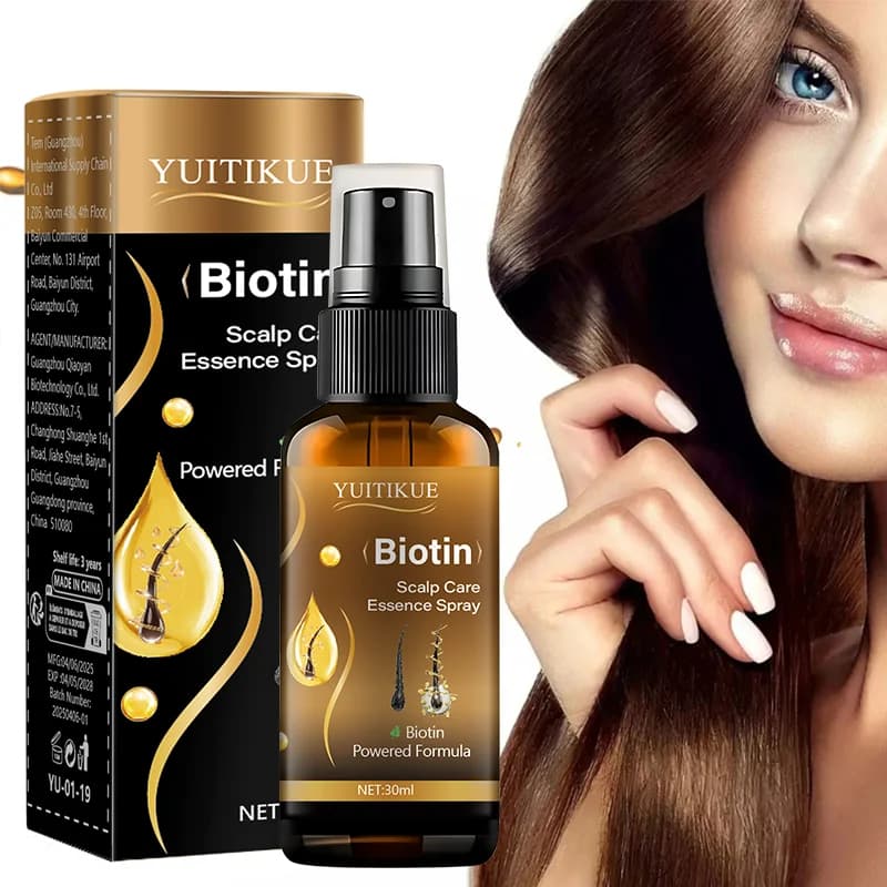 Spray essence de soin du cuir chevelu à la biotine