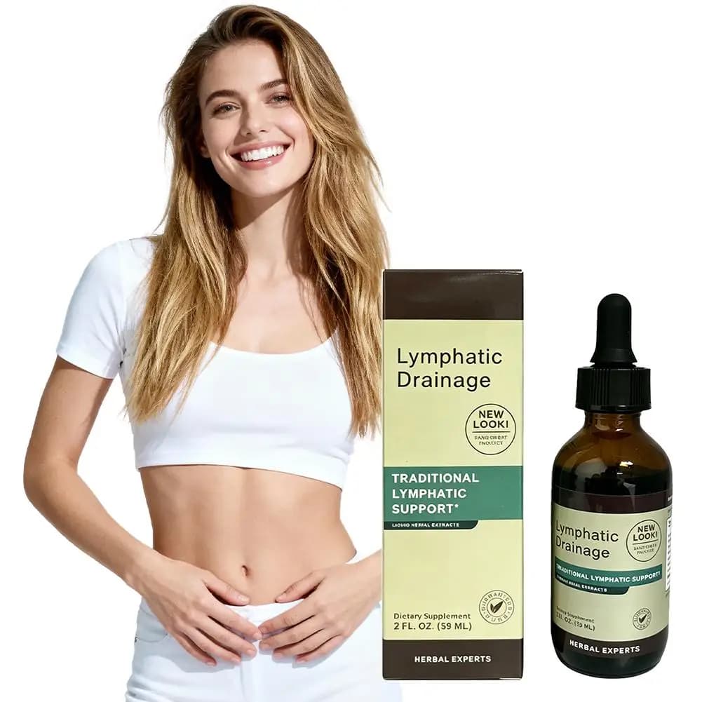 Gouttes de drainage lymphatique à base de plantes naturelles