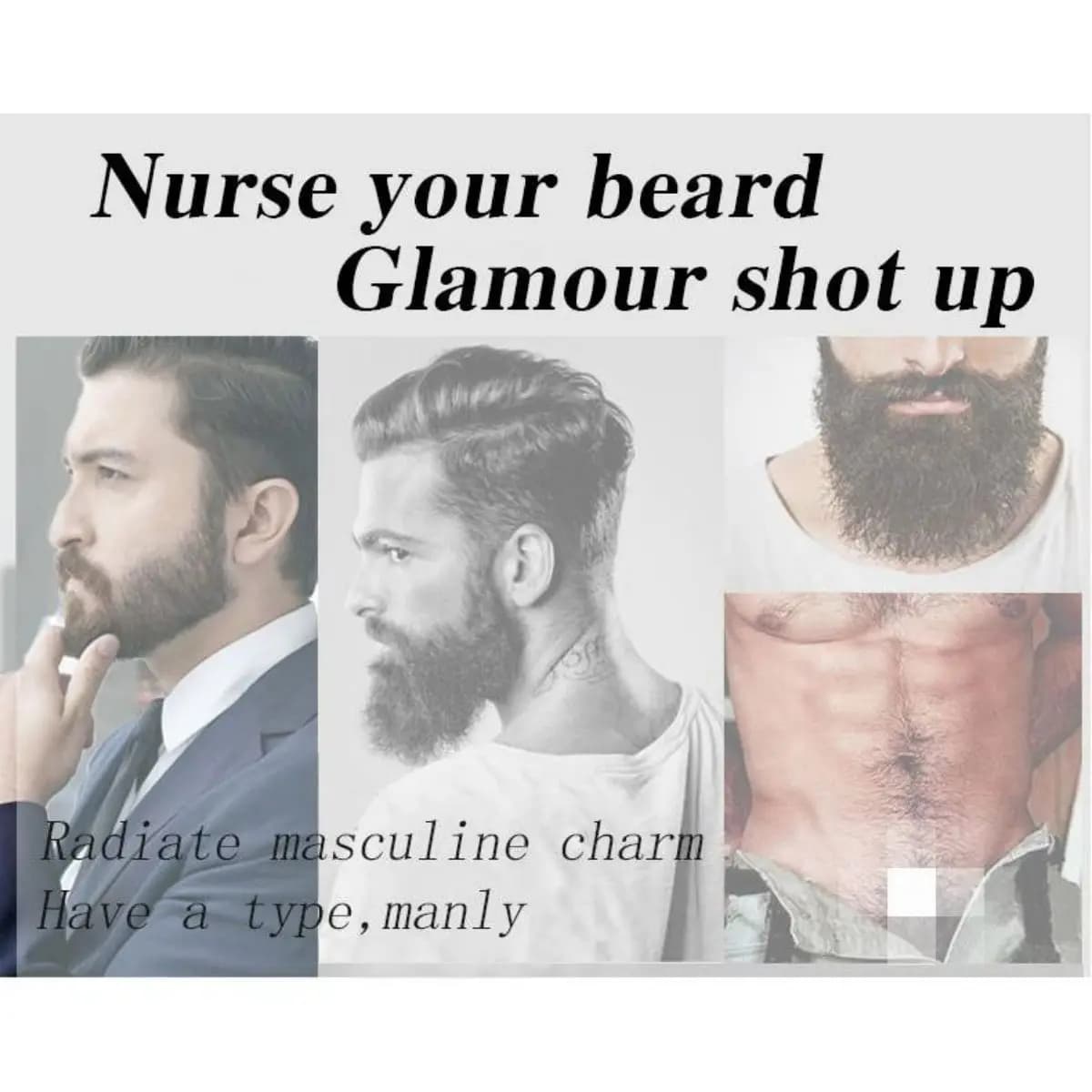 100% naturel accélérer les poils du visage cultiver la barbe huile essentielle cheveux