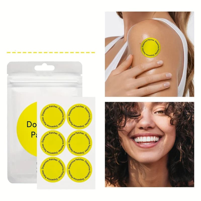 Patchs de Dopamine pour l'humeur et la mise au point instantanés, Boosters de Dopamine, chauffage Local, bien-être mental, corps Beige, 30 pièces