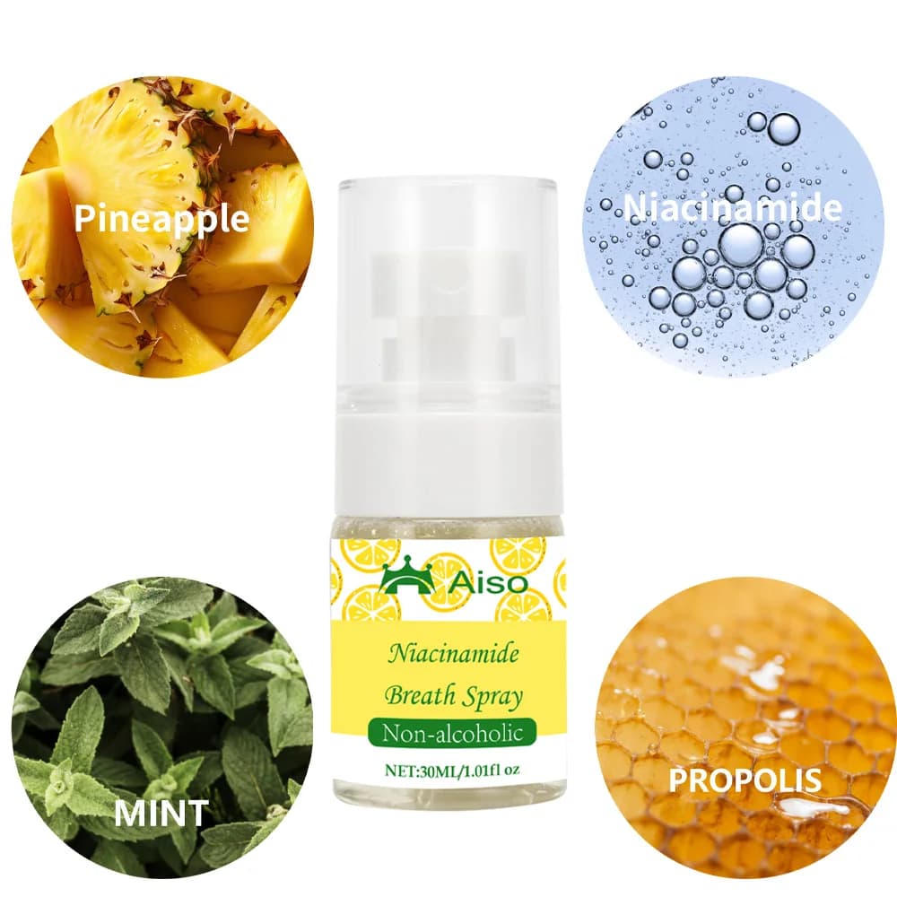 1 paquet de spray buccal rafraîchissant à l'ananas