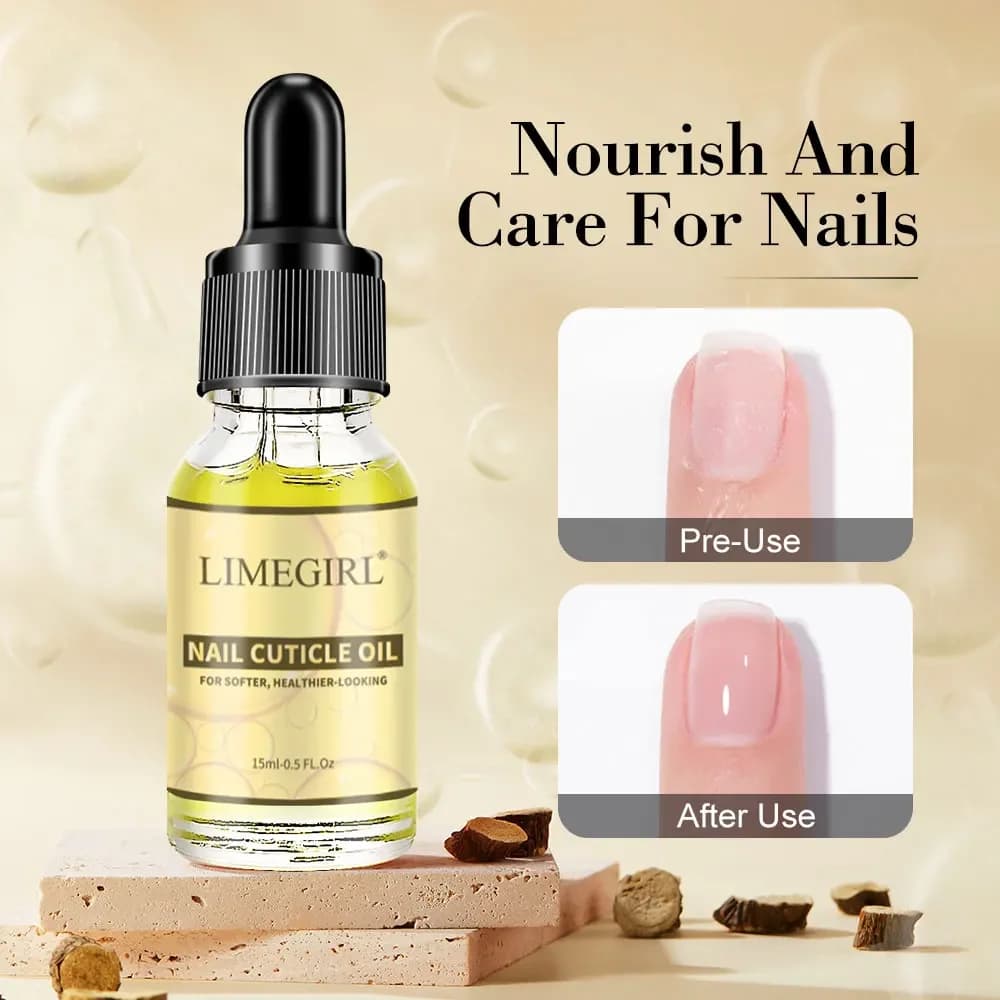 Huile nutritive pour cuticules et ongles, 15ML, réparation nourrissante, soins pour ongles endommagés, traitement à l'huile nutritionnelle, hydrate, renforce et lumineuse pour les ongles