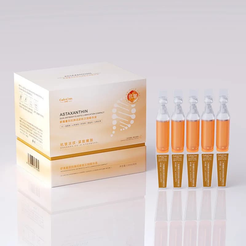 Ampoule d'astaxanthine, sérum Anti-âge pour le visage, Anti-âge, rides, éclaircit la peau, blanchissant, hydratant, Essence de soin pour le visage, 30 pièces/ensemble