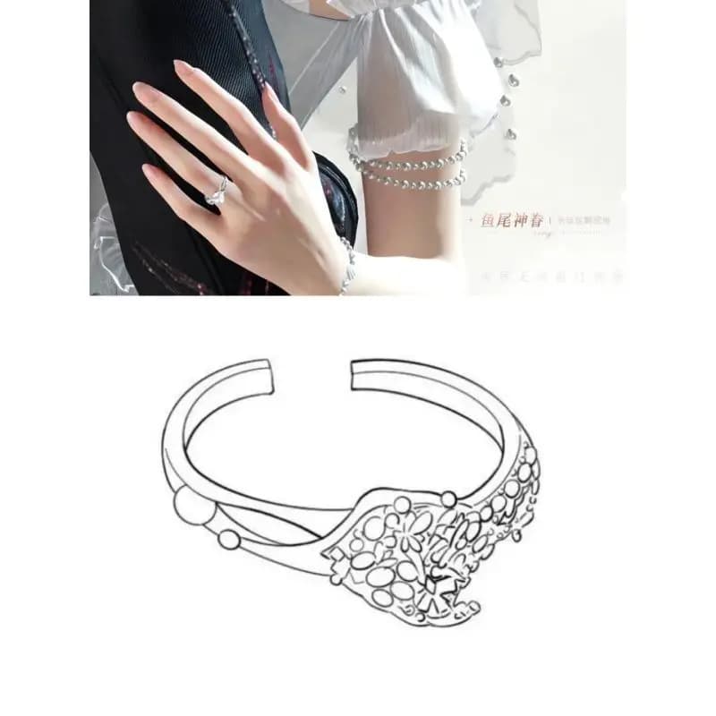 Jeu chaud amour et espace profond Caleb Xavier Sylus Zayne Rafayel Cosplay anneaux héroïne Couple anneaux de mariage pour les femmes Halloween cadeau