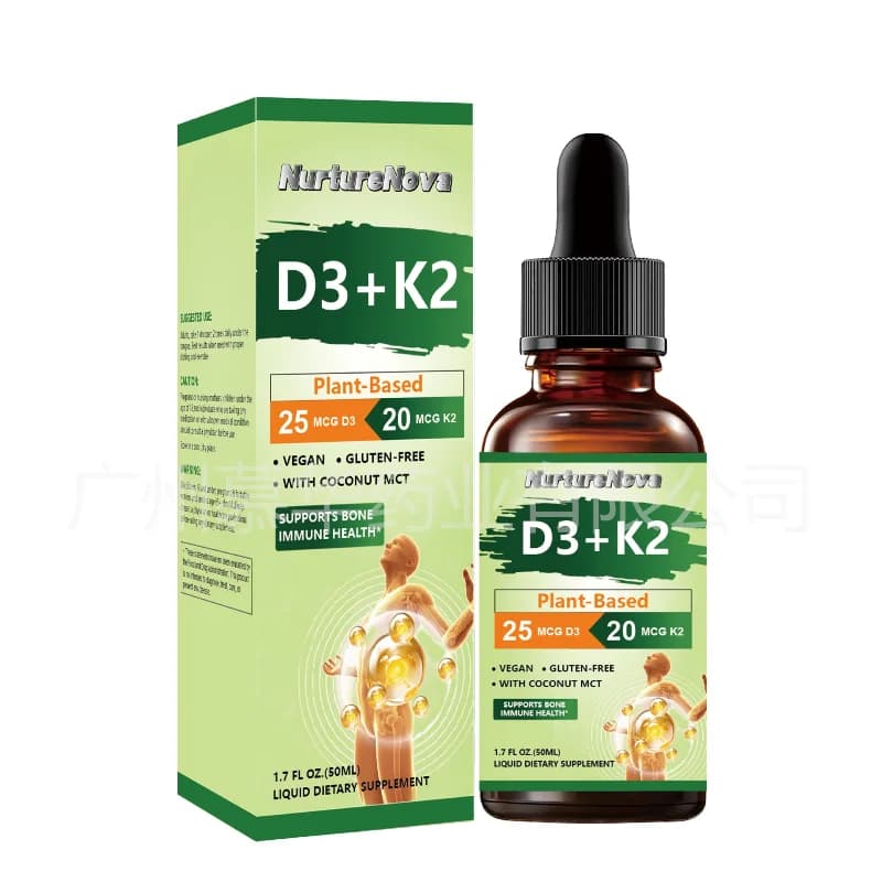 Gouttes buvables D3 K2 à absorption facile pour animaux de compagnie – Supplément pour une absorption équilibrée du calcium, adapté aux chiots, chatons et animaux adultes