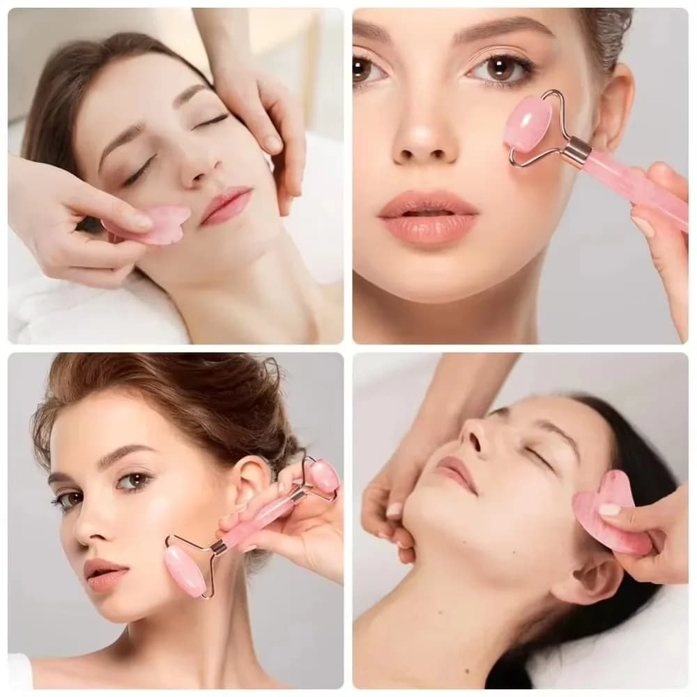 Rouleau de massage facial en résine pour le visage, le cou et les yeux – Outil de soin et de beauté pour la santé musculaire et cutanée