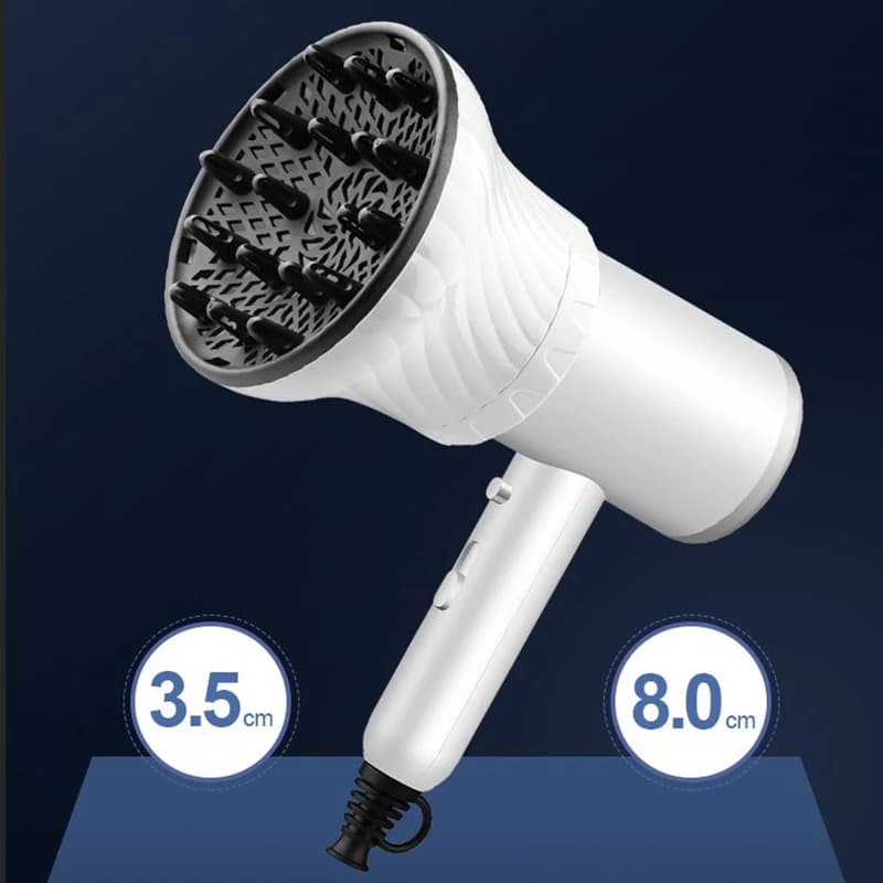 Diffuseur de Cheveux Universel Adaptable pour Sèche-Cheveux, avec Design Rotatif, Bouclé, Grand Vent, partenaires Dispersant le Vent