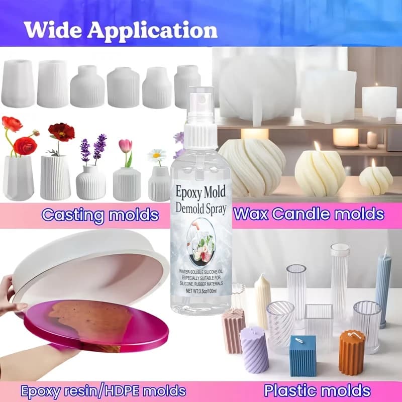 Spray de démoulage : huile de silicone à séchage rapide
