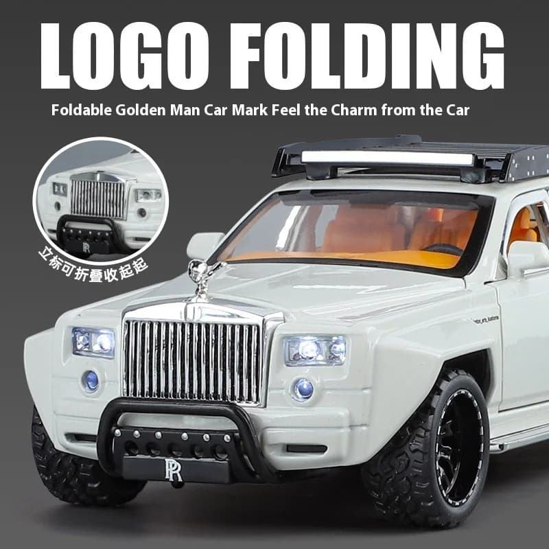 1:32 Rolls Royce Phantom 6X6 Modifié Alliage Moulés sous Pression En Métal Modèle De Voiture Son et Lumière Enfants Jouet De Voiture Cadeau D'anniversaire Mini GT Garçons