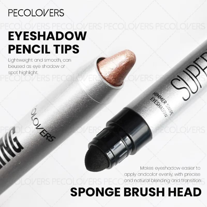 Bâton d'ombre à paupières en Tube argenté, surbrillance des yeux, éclaircit les yeux, imperméable et résistant à la sueur, yeux brillants, cosmétiques pour les yeux