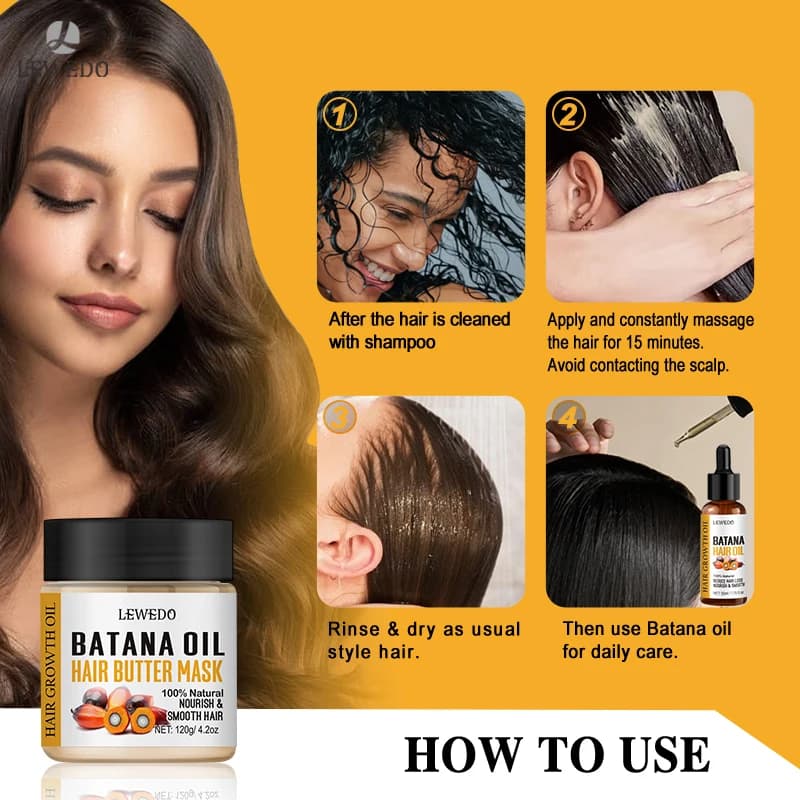 Huile de Batana pour femmes africaines, traitement de Traction et d'alopécie, Spray capillaire 100% naturel, repousse des cheveux, perte de cheveux, huile de croissance rapide folle