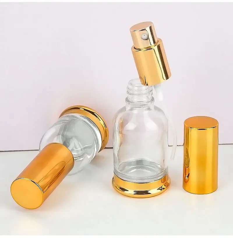 Flcopropriété compte-gouttes en verre pour huile fine de massage, bouteille de fond, vaporisateur, 30ml, 50ml, 20ml
