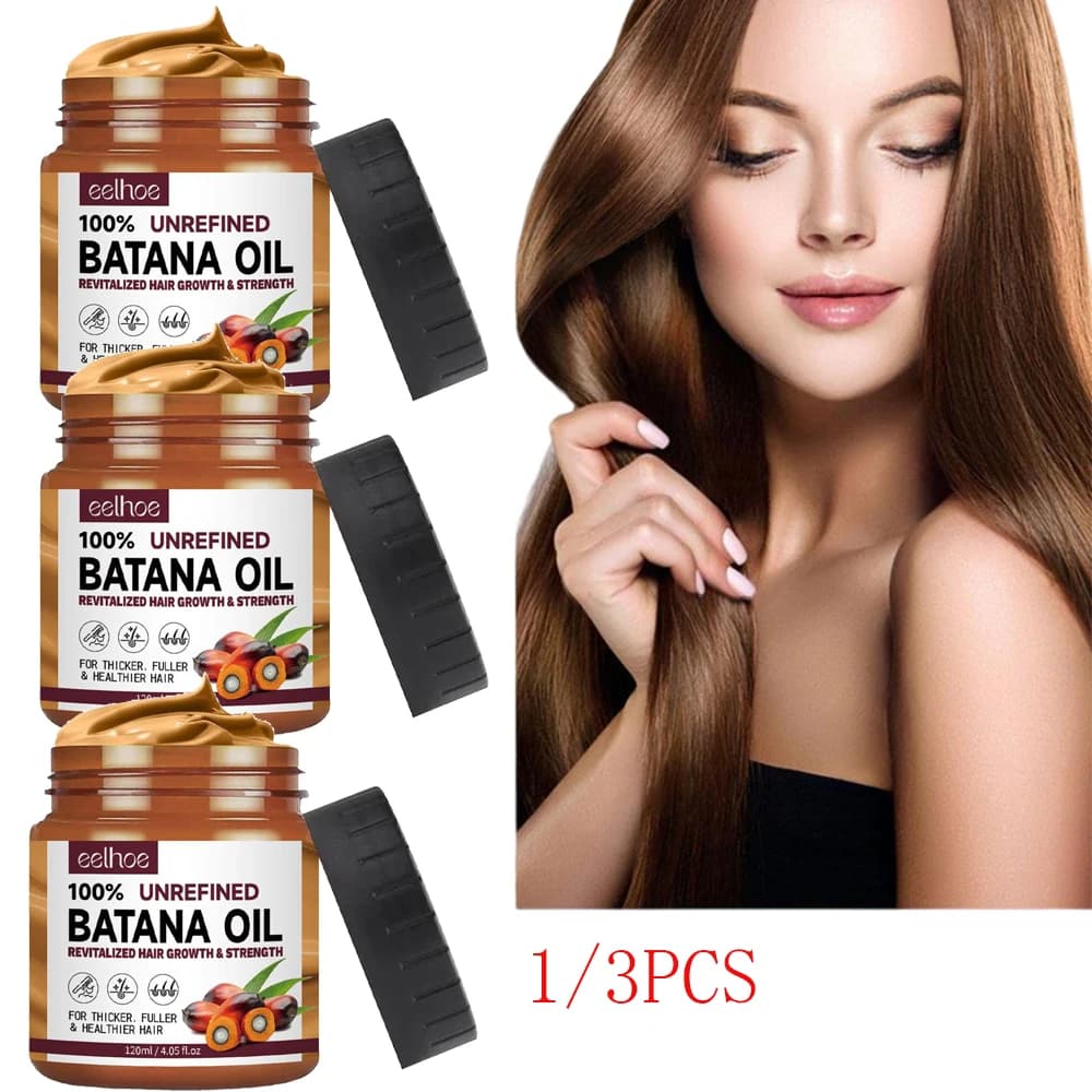 Huile de Batana 100% naturelle, traitement des cheveux, améliore les cheveux, pour hommes et femmes, lissant, nourrissant, hydratant, favorise les soins capillaires sains