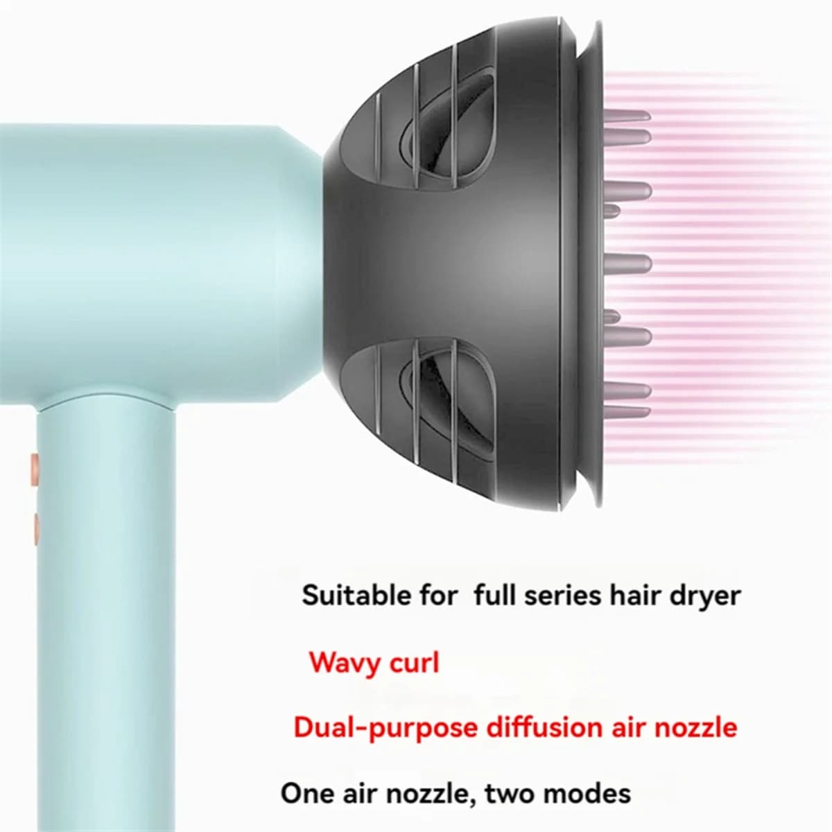 Diffuseur de cheveux Wave + Curl pour Dyson, sèche-cheveux à usage touristique, HD01,HD02, HD03,HD04,HD07,HD08,HD15, HD16, neuf