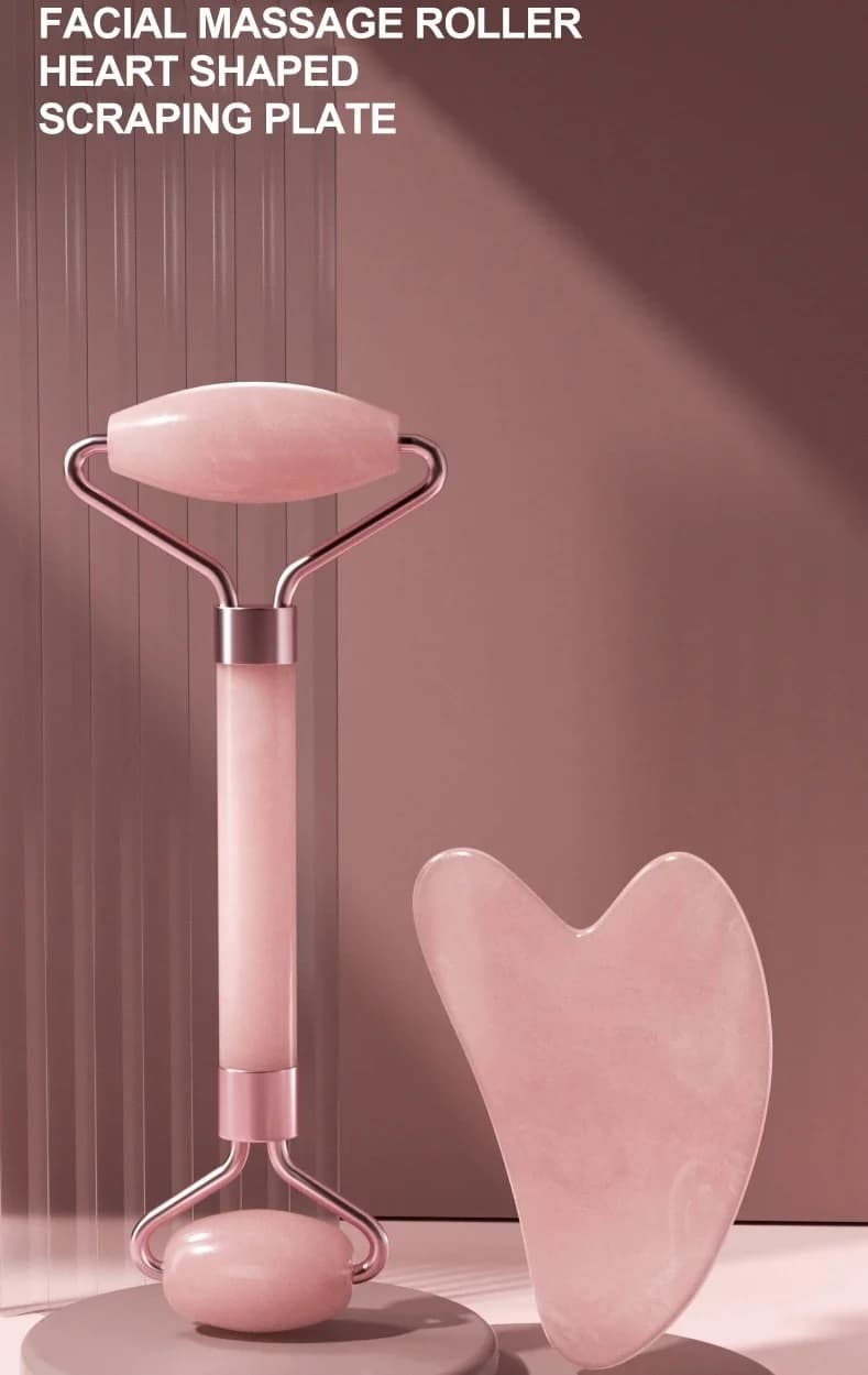 Rouleau de massage facial en résine pour le visage, le cou et les yeux – Outil de soin et de beauté pour le corps et les muscles