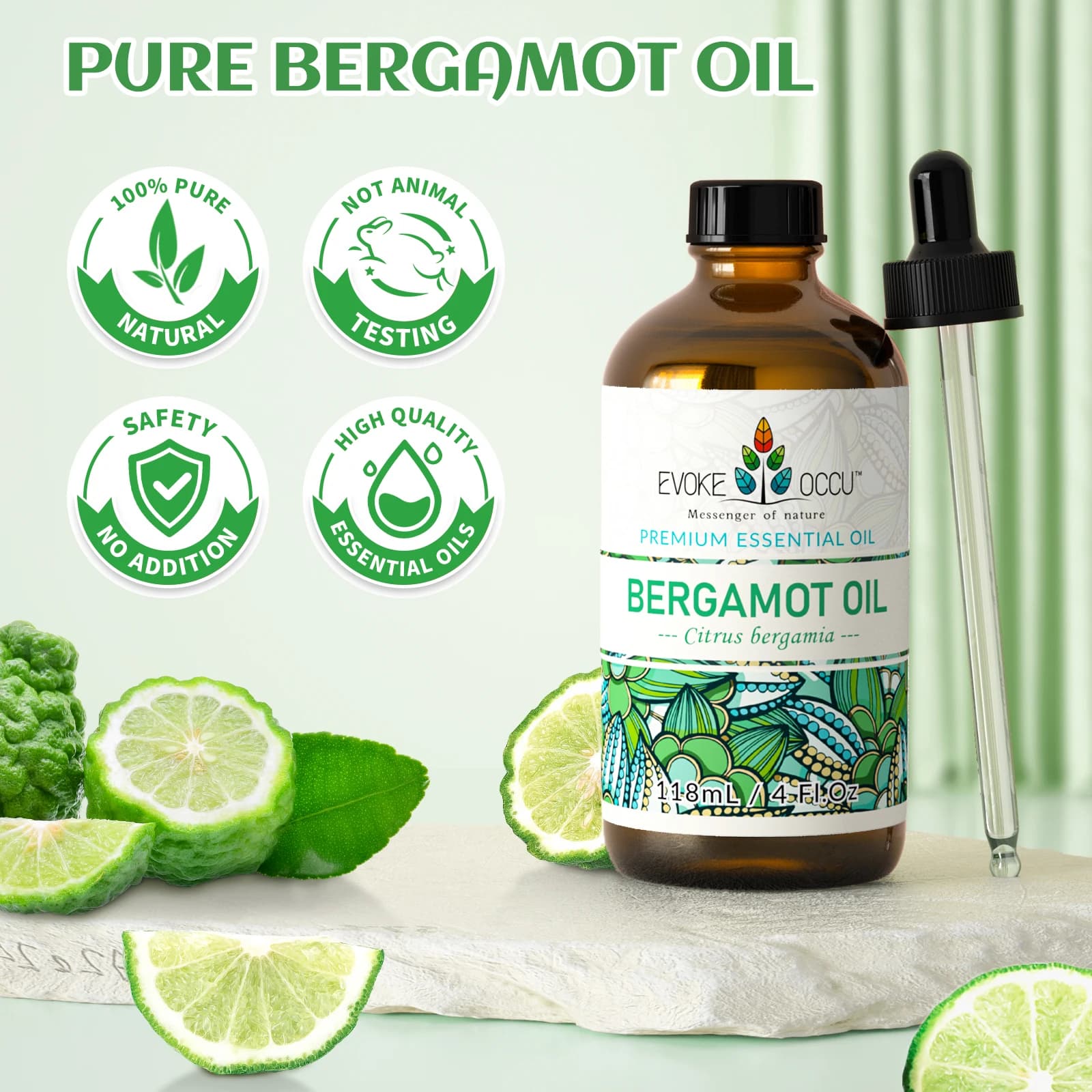 EVOKE OCCU huile essentielle de bergamote naturelle 118ML