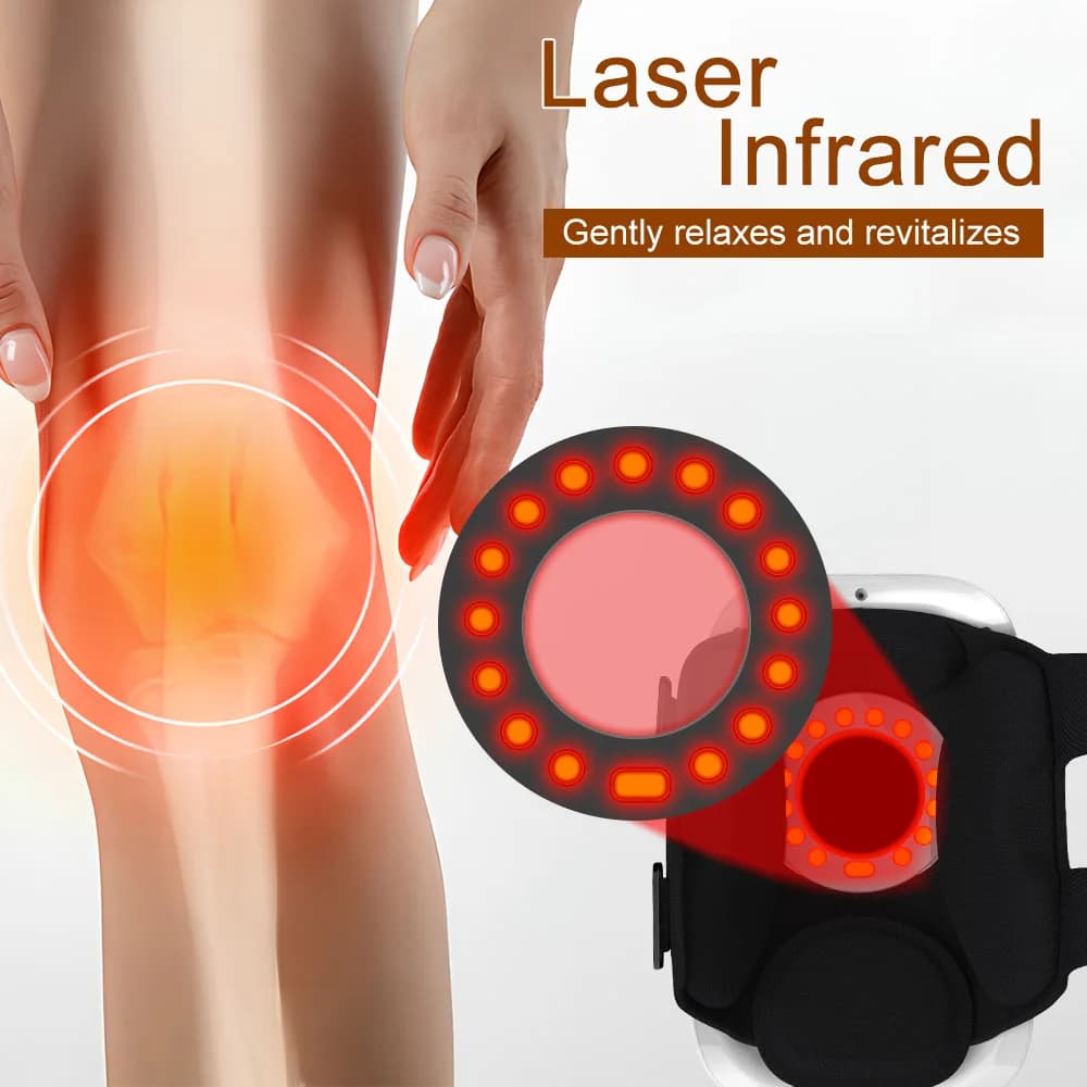 Massage chauffant physiothérapie des articulations du genou compresse chaude Massage par Vibration Circulation sanguine relaxation musculaire soulager l'arthrite