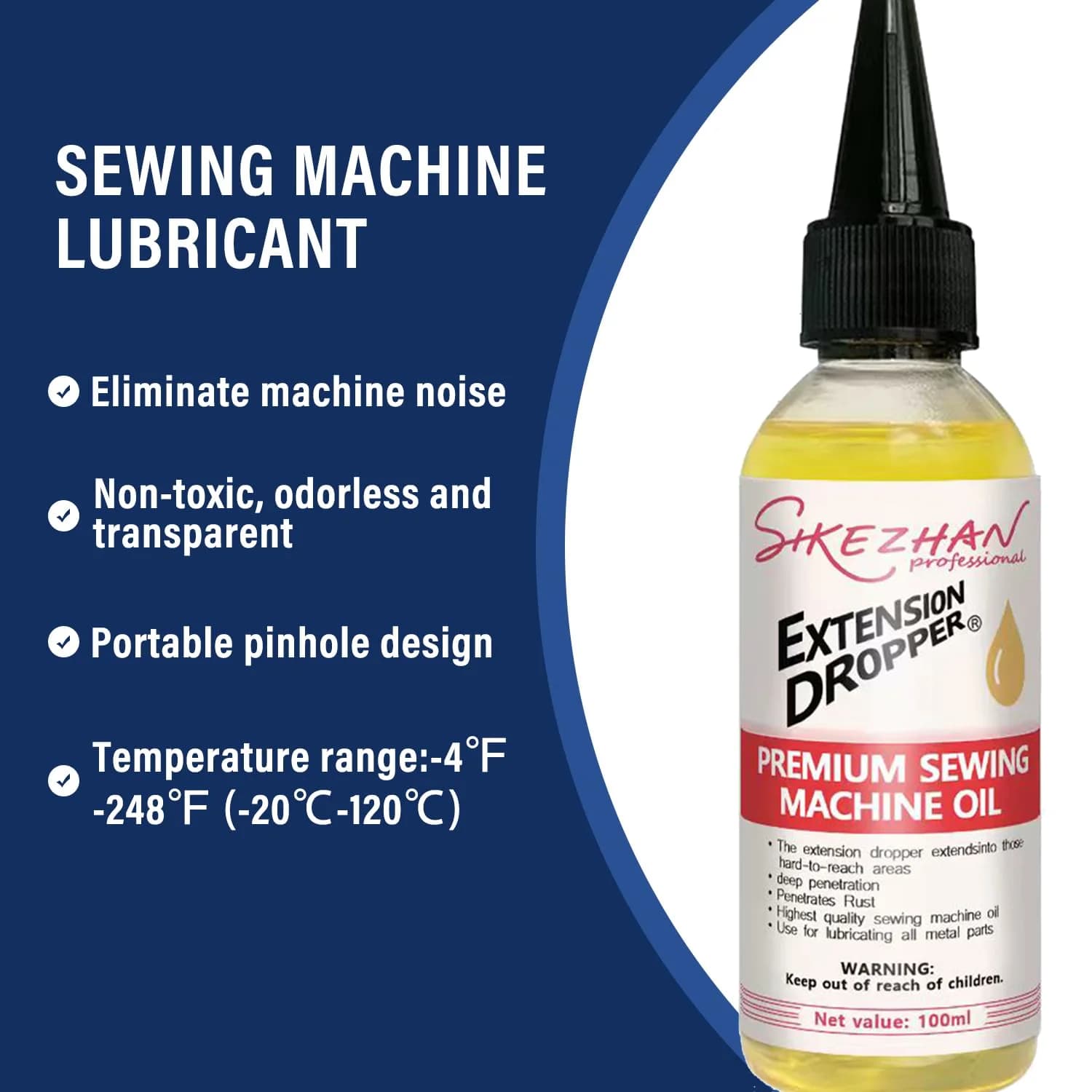 Huile pour machine à coudre, lubrifiant à grande vitesse pour usage domestique et industriel, réduit le bruit et prévient la rouille, lubrifiant universel pour tous les types