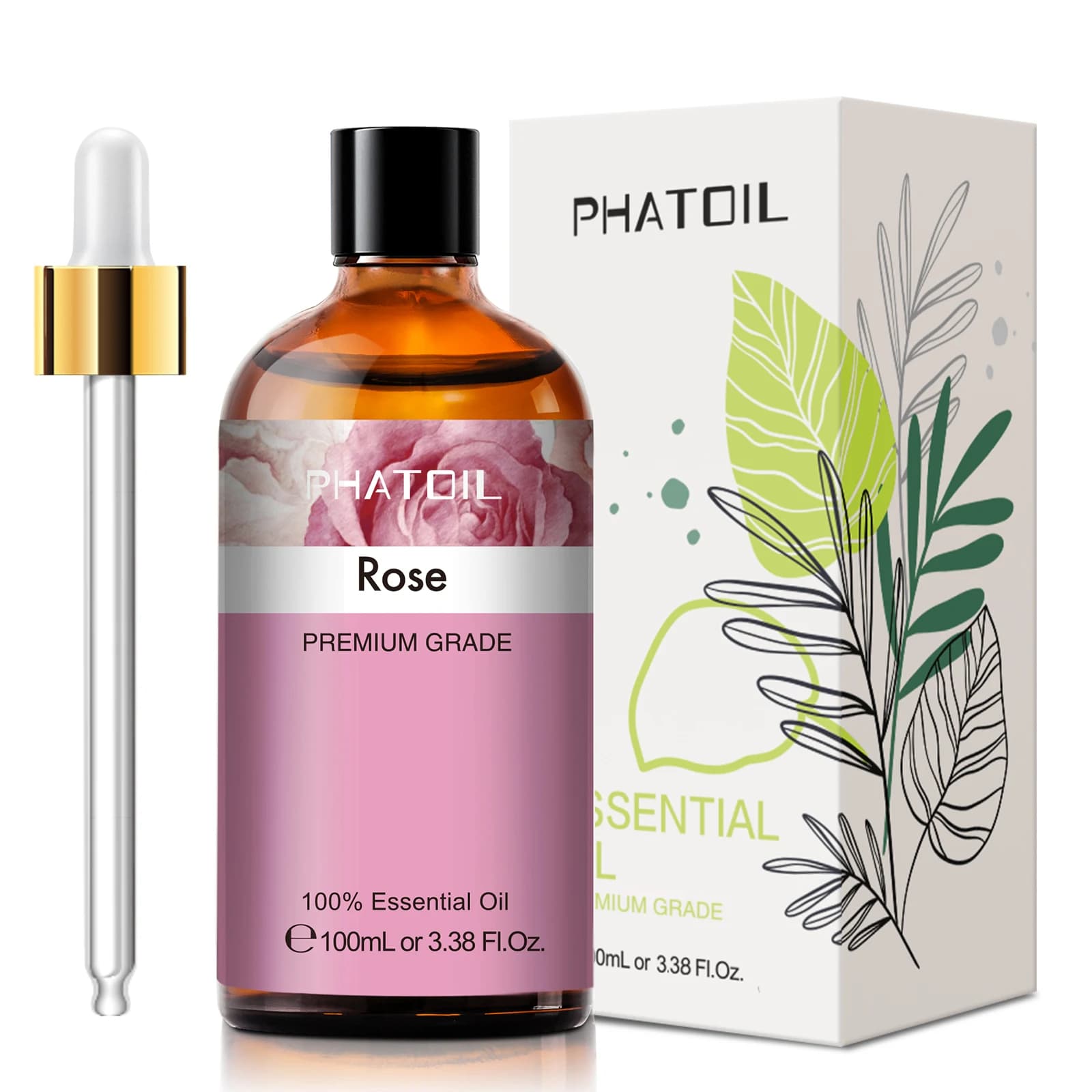 Humidificateur d'huiles essentielles de roses naturelles pures, 100ML, diffuseur de lavande, vanille, menthe poivrée, geranium, gants, basilic, arbre à thé, huile aromatique