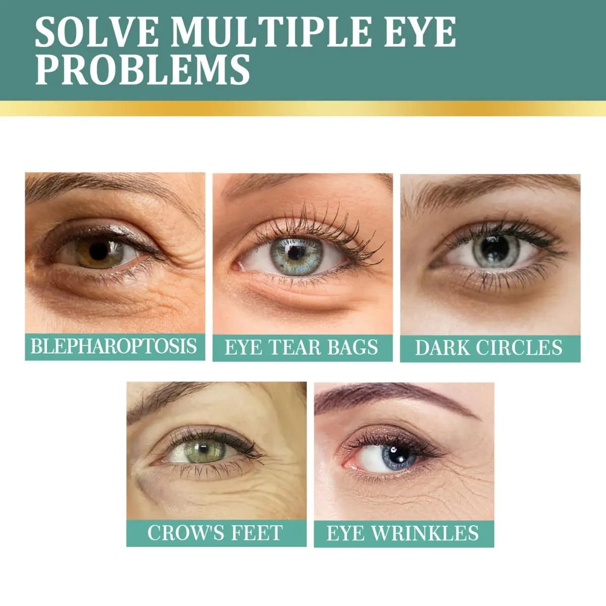 Huile essentielle pour les yeux huile de massage hydratante pour la peau des yeux