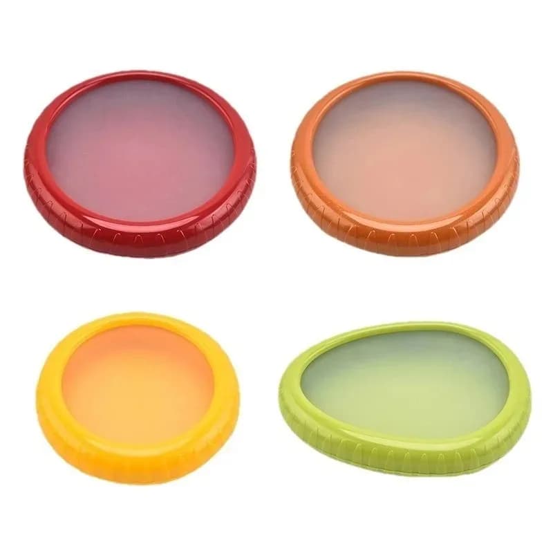 Conserves des légumes et des fruits Conteneurs à couvercle transparent – Gardeurs scellés rouge vert orange jaune pour