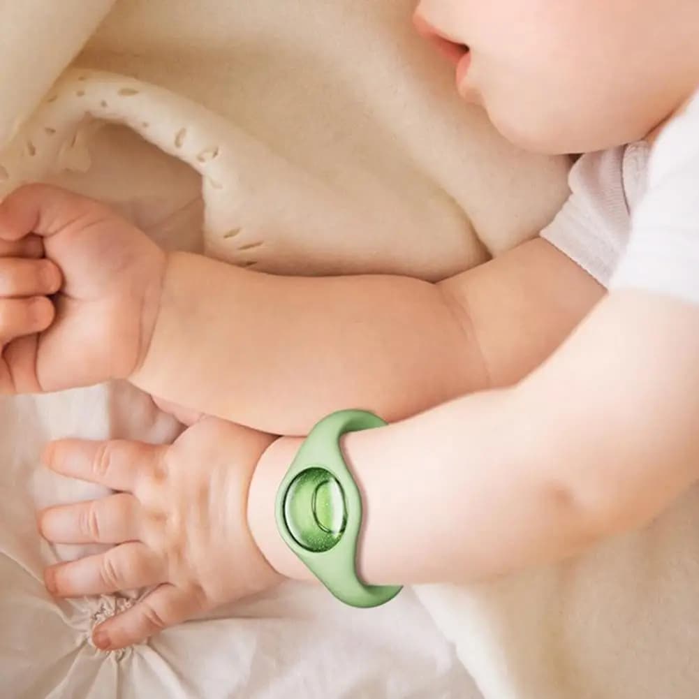 Bracelet anti-moustiques à l'huile végétale naturelle