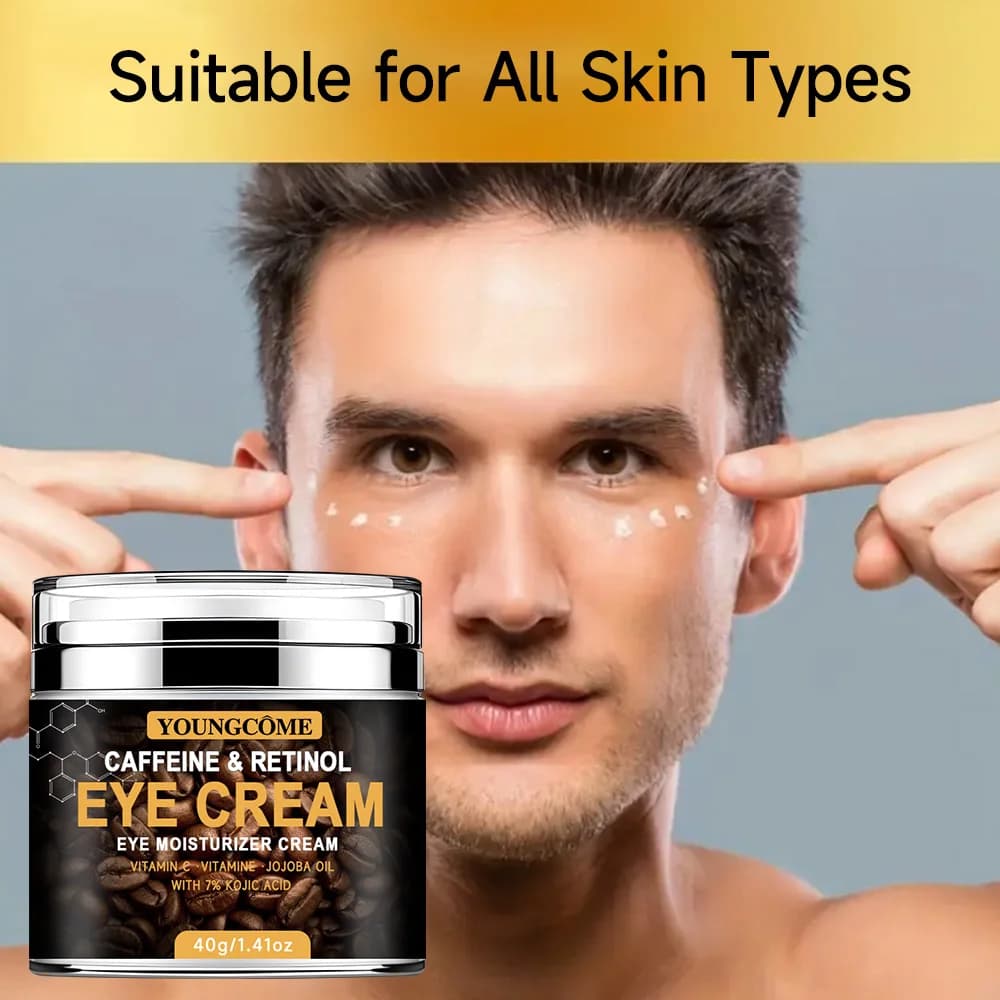 Crème pour les yeux à la caféine, estompe les cernes, raffermissant, élimination des poches, hydratante, éclaircissante, Anti-âge
