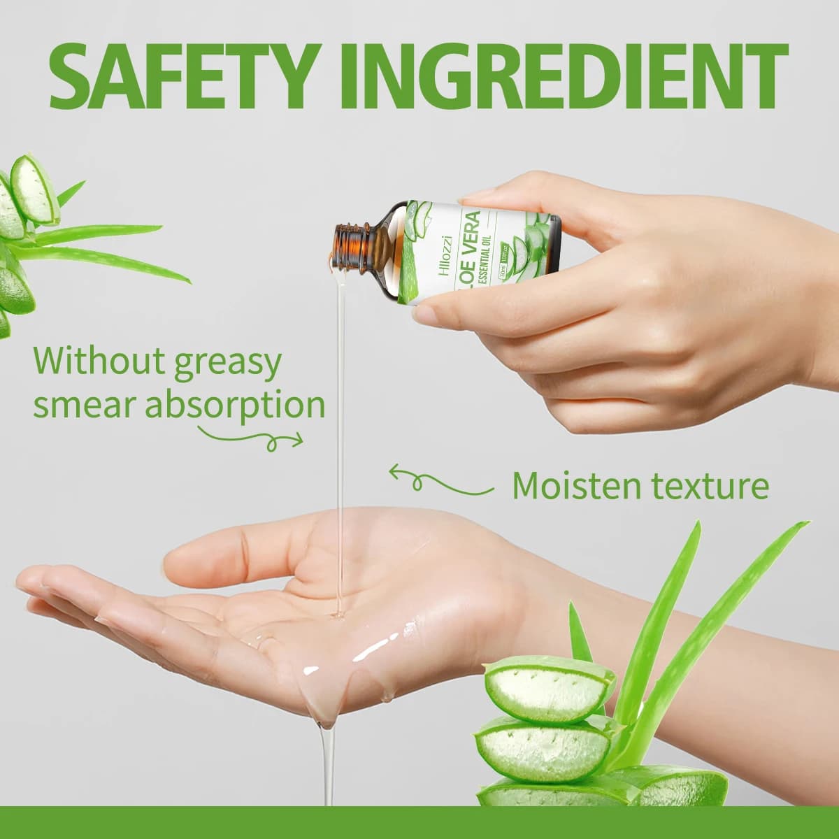 ALOE VERA ESSENTIAL OIL Facial de Aloe que mantiene la piel húmeda, Peut être utilisé pour les cheveux, le visage, le corps, l'aromathérapie
