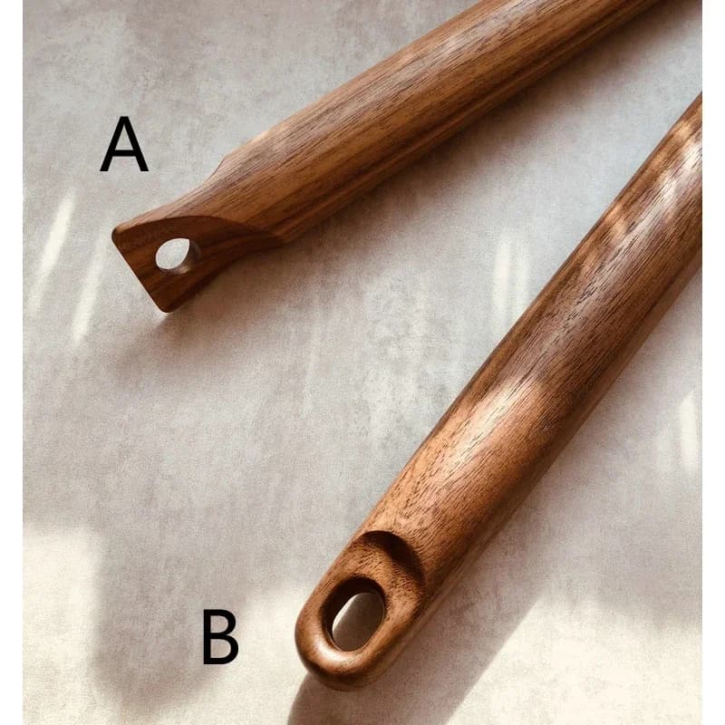 Rouleau à pâtisserie en bois naturel