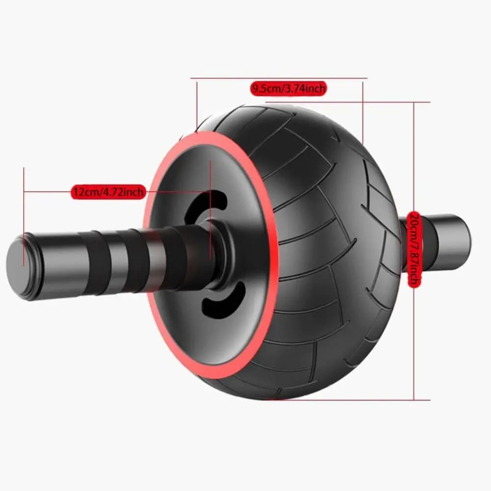 Rouleau d'exercice abdominal ergonomique à poignée ergonomique