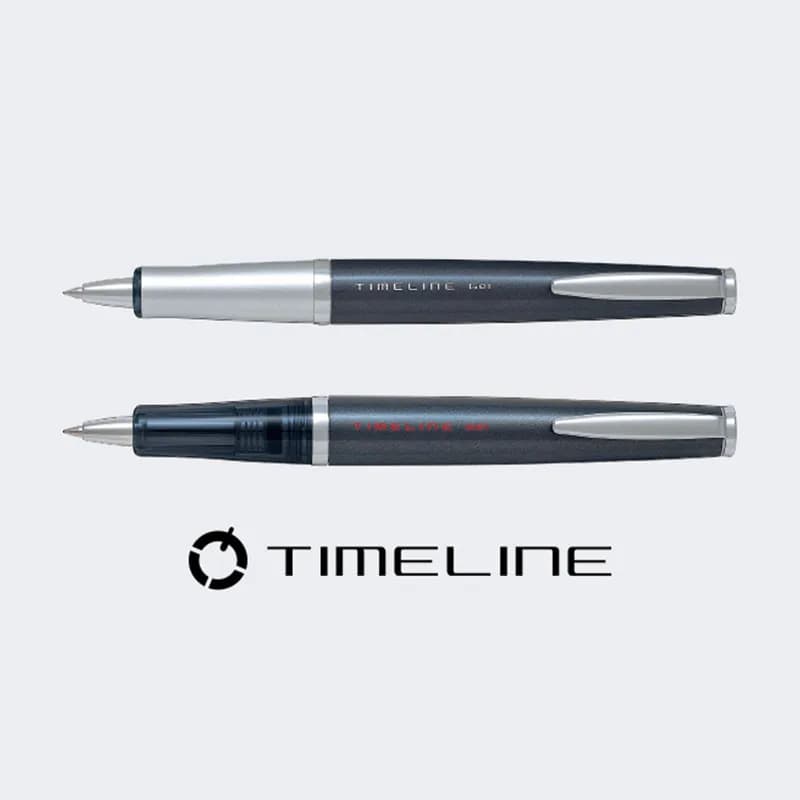 Stylo à bille rétractable PILOT Timeline 0,5 mm | Stylo d'affaires en métal haut de gamme sans capuchon | Papeterie japonaise pour professionnels
